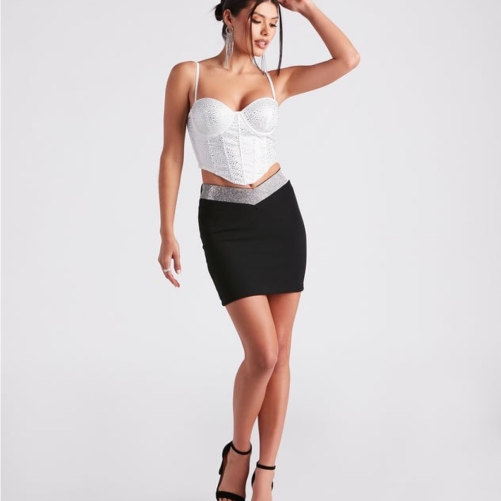 Moment In Rhinestone Skirt